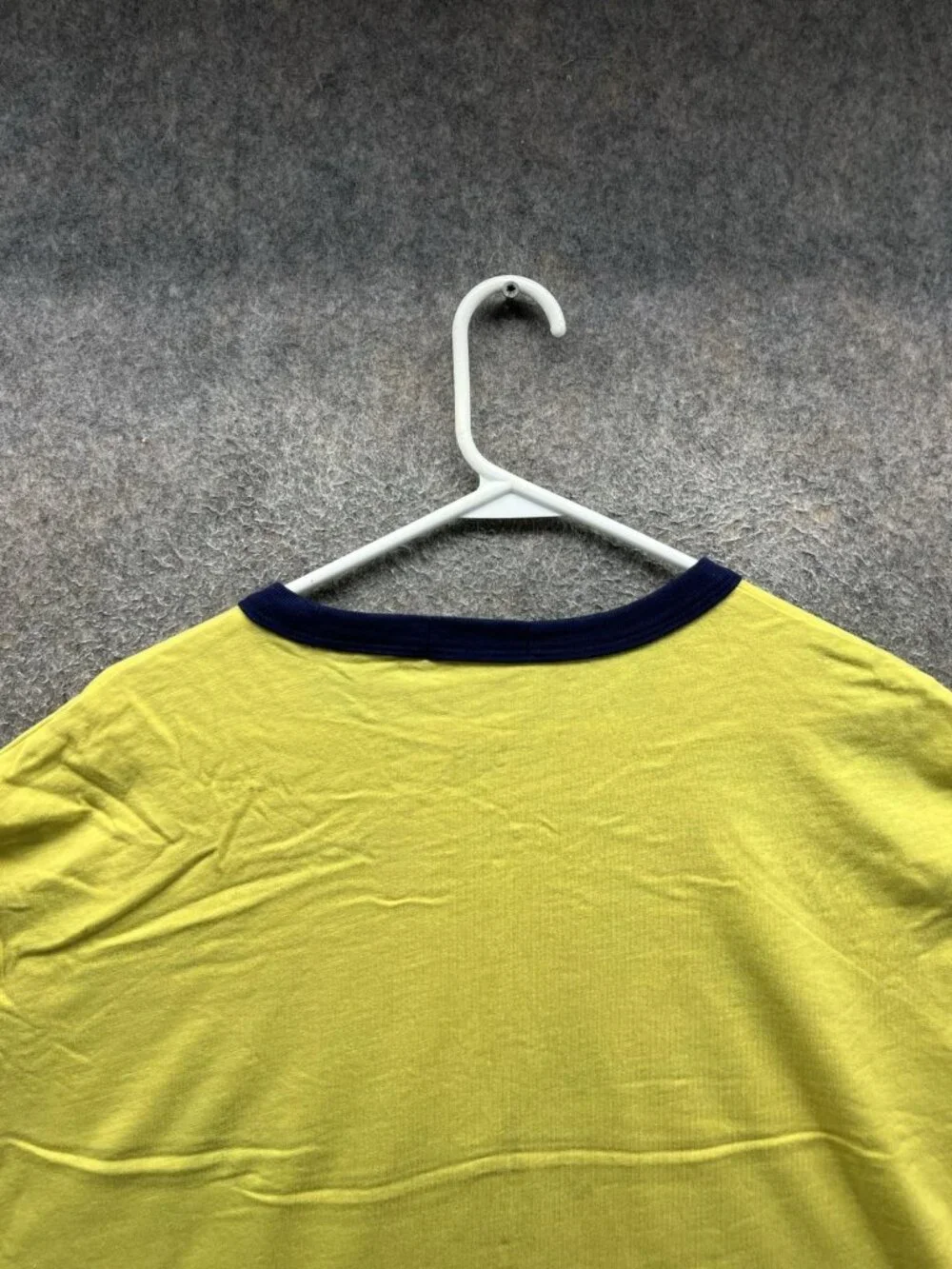 Polo Ralph Lauren Shirt Men XL Yellow RL Athletics Track Ringer Crewneck Tee